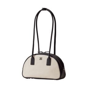 OZ Half Moon Canvas Bowling Bag Ivory_Black (0JSO1SH40101F)