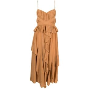 울라 존슨 Dress Ulla Johnson Womens Dress PF230129 RENATA CHST ORANGE