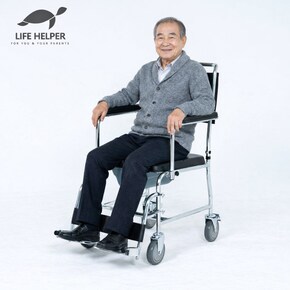 바퀴 이동식 LH-T2 화장실 팔걸이스윙 간이 변기 좌변기 변기통 요강 휠체어