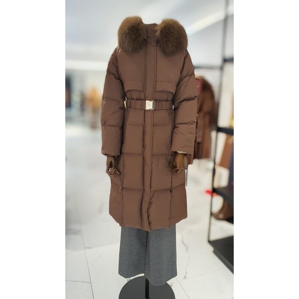 [여주점] 폭스퍼 후드 구스 롱패딩 S254PSG406