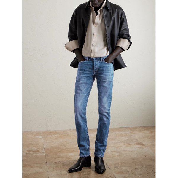 슬림 스트레이트 셀비지 스트레치 진 46376663162880571