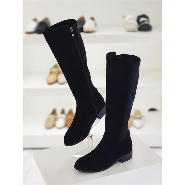 머랭고세이브존04소가죽스웨이드스판롱부츠3.5cm/m22w09lm22w09l