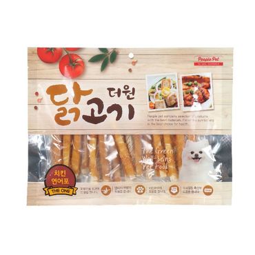 제이큐 생활은 치킨연어포 강아지 간식 300g X ( 2매입 )