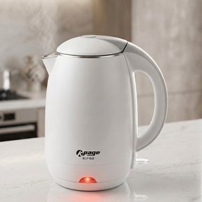 원터치 스테인레스 SUS 304 이중 단열 무선 전기포트 티포트 주전자 1.8L