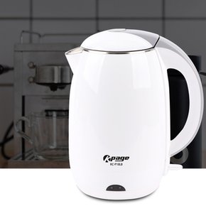 원터치 스테인레스 SUS 304 이중 단열 무선 전기포트 티포트 주전자 1.8L