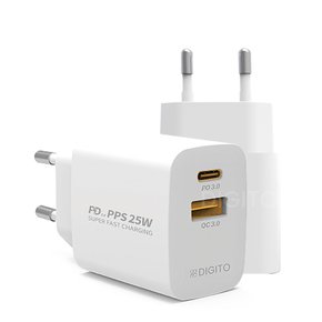 정품 25W USB PD PPS 2포트 C타입 고속 충전기