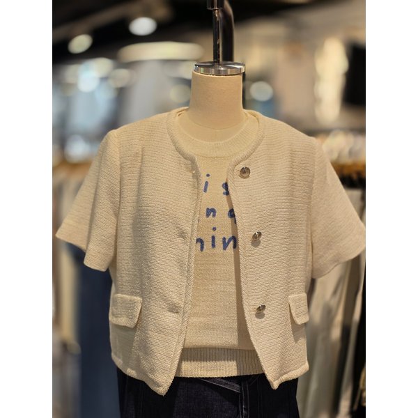 [파주점] 랩 트위드 반팔 자켓  AR2WJ461