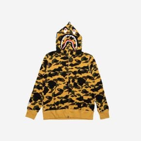 베이프 퍼스트 카모 샤크 풀 집 후드 옐로우 BAPE 1st Camo Shark Full Zip Hoodie Yellow