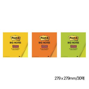 3M 포스트잇 빅노트 그리움 노랑 11x11(279mm x 279mm (그리움 노랑/ 30장))_N3598100