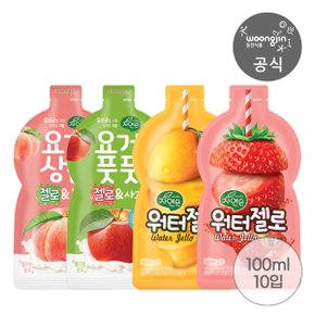 자연은 젤로 100ml 10입(망고,사과,딸기,복숭아) 어린이 간식 젤리형 음료