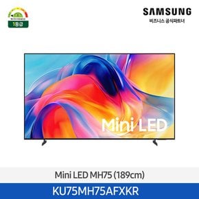[삼성무료설치] 2026 Mini LED 4K AI 스마트 TV 189cm(75인치) KU75MH75AFXKR 1등급 (Neo QLED)