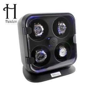 [Versa] 하이덴 버사  쿼드 와치와인더 G096-Black with Light 명품 시계보관함 4구 개별작동