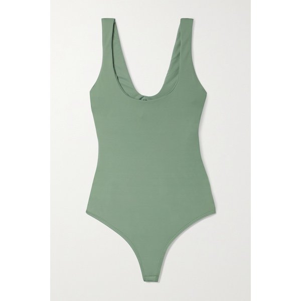 알릭스 뉴욕 Mott Stretch-jersey Thong Bodysuit 그레이 그린 11452292646226105
