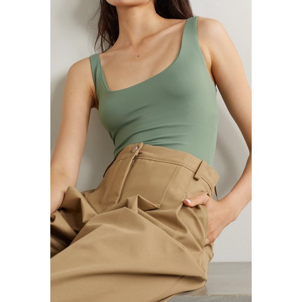 알릭스 뉴욕 Mott Stretch-jersey Thong Bodysuit 그레이 그린 11452292646226105