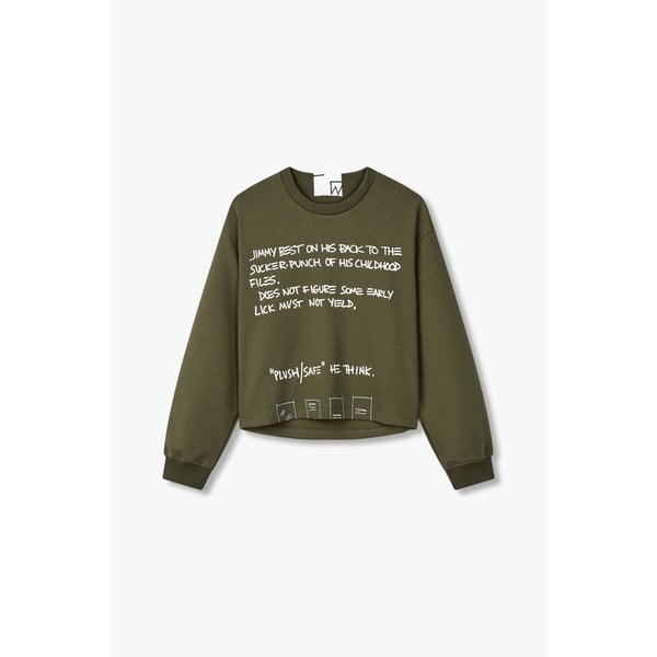 [BASQUIAT] 레터링 스웨트 티셔츠 7114440181139