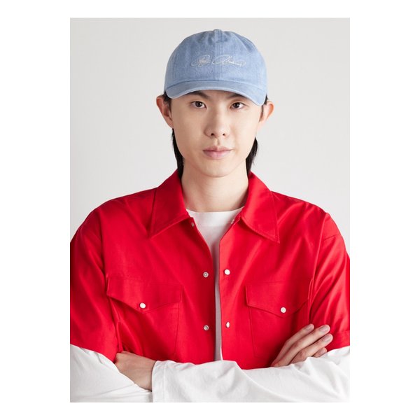 체리 로스앤젤레스 로고 자수 아플리케 데님 캡 46376663162842964