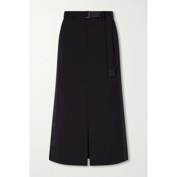 수트 패널 울 미디 스커트 46376663163025225