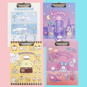 산리오즈 클립보드-A4 4P세트 (S0046)