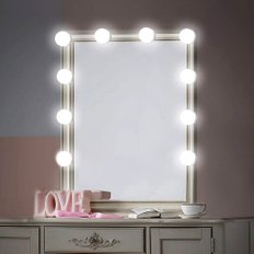 화장대조명 메이크업 파우더룸 거울 LED 붙이는 조명 전구 10구 3색 밝기조절 라이트