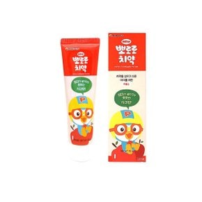 뽀로로 아동용 치약 저불소 자일리톨함유 / 사과향