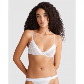 Calvin Klein 4812978 Calvin Klein Allover Lace Unlined Plunge Bra - Lavender Blue 92683879