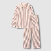 여 밍크 플리스 플랫 카라 파자마 세트 J2154010170BT