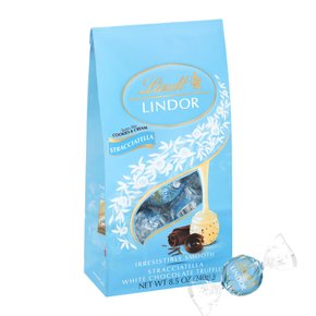 [해외직구] LINDOR  Lindt  Lindor  Stracciatella  화이트  초콜릿  캔디  트러플  8.5  온즈  가방