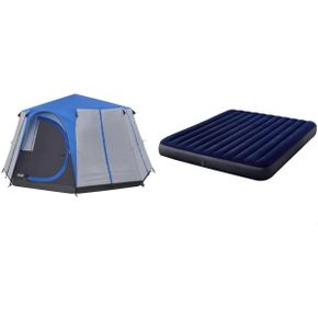 독일 콜맨 텐트 Coleman Octagon 8-Person Dome Tent Blue / Grey L x W H 418 215 cm Waterproo