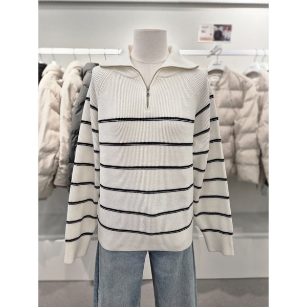 [여주점] 여성 반집업 카라 스웨터(EPF4ET2200)