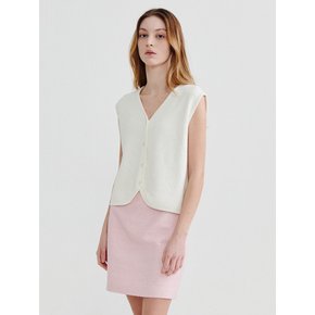 Button vest Ivory