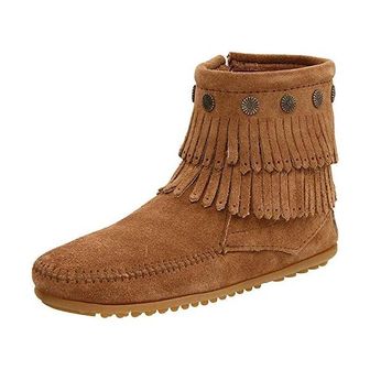  미국 미네통카 부츠 Minnetonka Womens DoubleFringe SideZip Boot 1427030