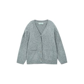 Metallic Blended Cardigan_silver