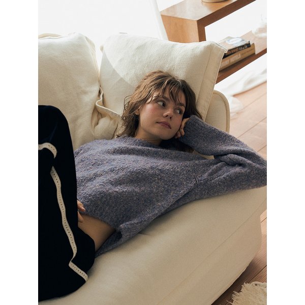 Lover wool blending knit (Purple Berry)