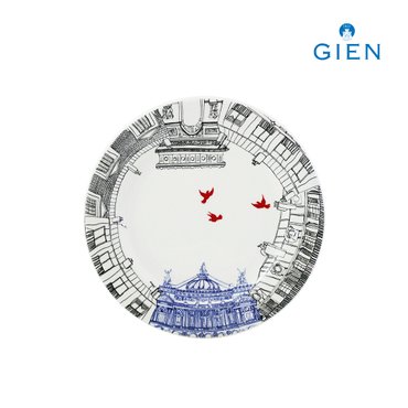 지앙 사쎄 파리 디저트 접시 오페라가르니에 1p (22cm)