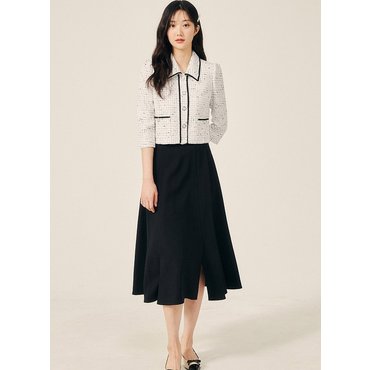 JJ지고트 언밸런스 슬릿 플레어 스커트GP4M0SK901