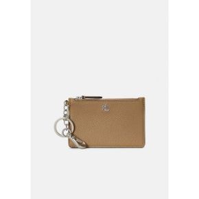 5299563 Lauren Ralph PEBBLED LEATHER ZIP CARD CASE - Wallet camel