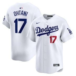 [해외] 1063011 나이키 MLB 오타니 쇼헤이 LA 다저스 홈 리미티드 플레이어 저지 화이트