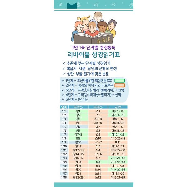 리바이블 성경읽기표