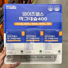 유한양행 마그네슘400 1350mg x 30정 x 3