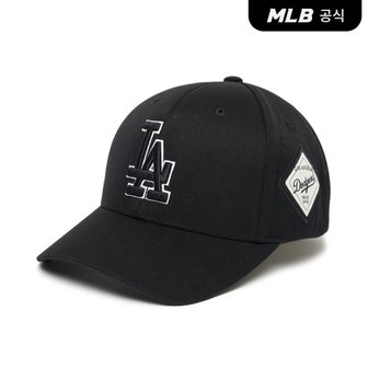 MLB [코리아공식]다이아몬드 스트럭쳐 볼캡 LA (Black)