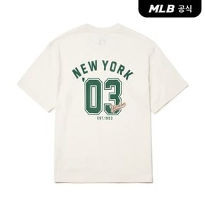 [코리아공식] [MLB] 바시티 넘버 그래픽 오버핏 반팔 티셔츠 (4 COLOR)