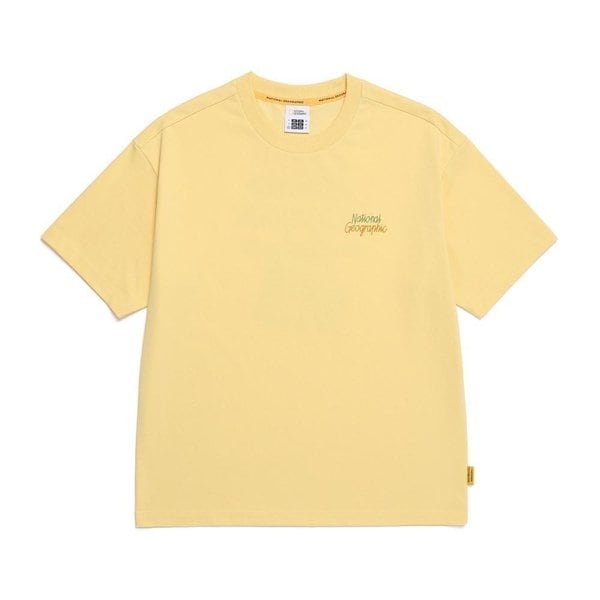 [여주점] N252UTS081 리젠아스킨 유니 트래블2 그래픽 세미오버핏 반팔 쿨티셔츠 YELLOW