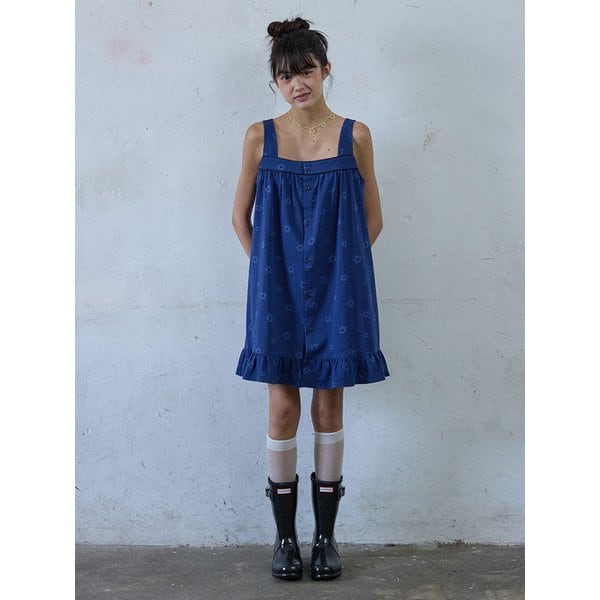 Daisy Sucker Dress_Navy