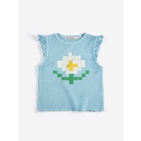 26SS 아동 나시 PIXEL DAISY RUFFLED TOP B126AC029