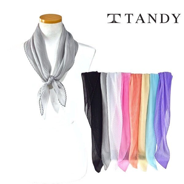 무지 숏 주름 쁘띠 스카프