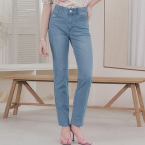 여성 썸머 라이크라 스트레치 쿨 데님_스카이