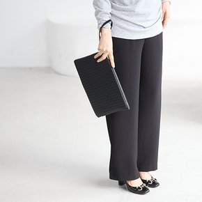 A42420 리치 미들 위빙 클러치백 블랙 50대 엄마옷