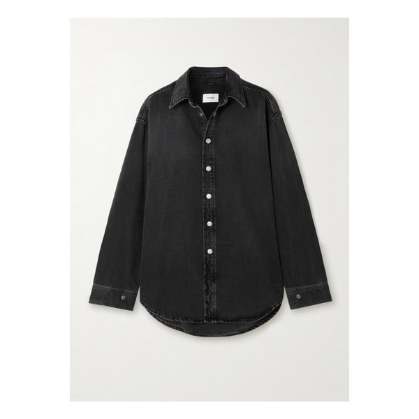 하이쿠레 오펠리아  데님 셔츠 블랙 1647597342884223