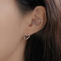 24F/W EG375 OUTLINE HEART  EARRING