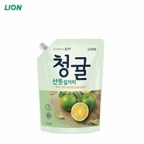 공구티콘 청귤 산뜻설거지 주방세제 1kg 리필 1EA